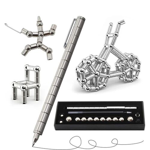 Magnetic Metal Ballpoint Pen Multifunctional Deformable Neut