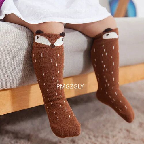 baby Socks Fox Cat Animal print baby Socks  new Cartoon Knee