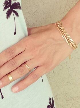 Brlet fashion ins cold wind brlet tend fishbone brlet alloy