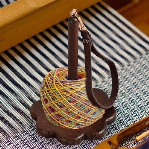 Knit Yarn Spinner Holder Wooden Yarn Organizer Stand For