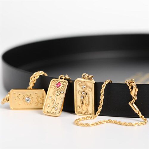 Stainless Steel Design Flower Sun God Long Rectangular 3D Re
