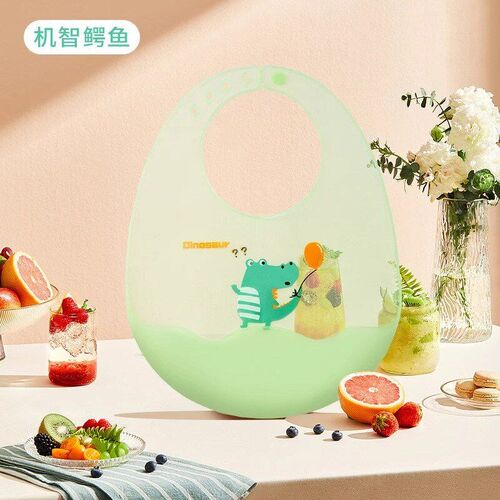 Baby Eating Bib Waterproof Silicone 3D Feeding Bib Deep Soft