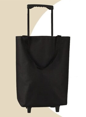 Trolley Bag Collapsible Shopping Cart with Wheels Reusable