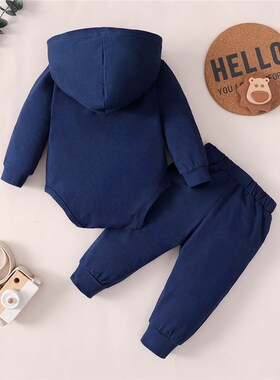 Spring 0-24 Months Newborn Baby Boy 2PCS Clothes Set Long Sl