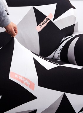 Black white grey 1/2/3/4 seater Sofa cover Tight wrap all-in