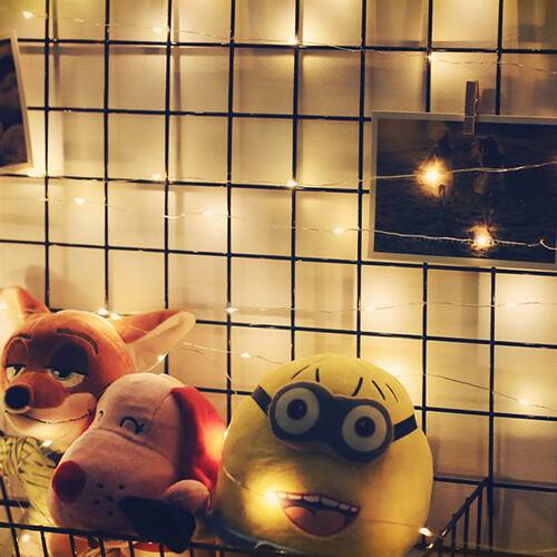 copper wire string lamp small room decoration led light