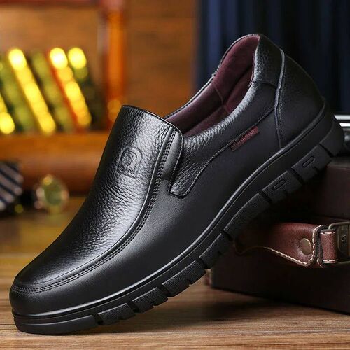 Handmade Shoes Leather Casual Shoes for Men Platform Walking