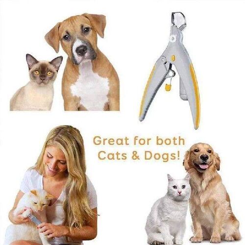 Professional Pet Nail Clipper with LED Light Dog Cat