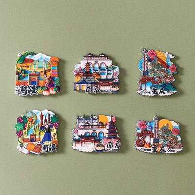 旅游城市冰箱贴磁性贴Tourist city refrigerator magnets