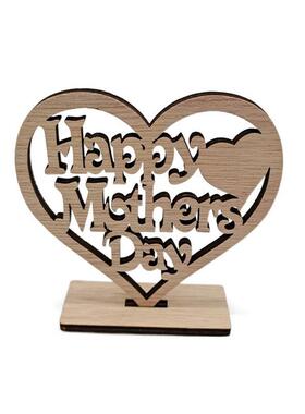 Wooden handicraft ornaments heart letter laser cutting wood