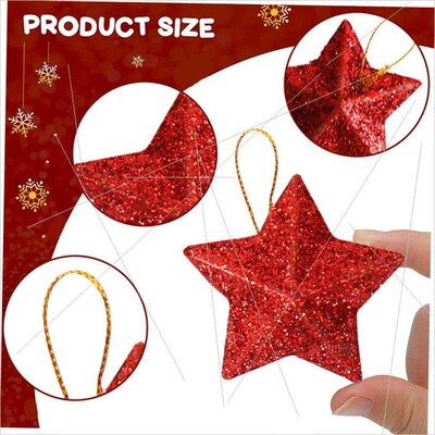 2024 Christmas Decorations Pentagram Christmas tree pendant