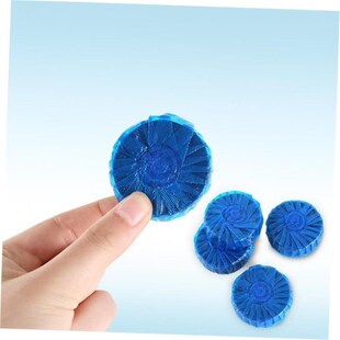 60pcs Blue Bubble Automatic Toilet Cleaner Tablet Blocks Loo