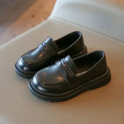 Children Leather Shoes for Boys Girls Kids Loafers Slip-on S
