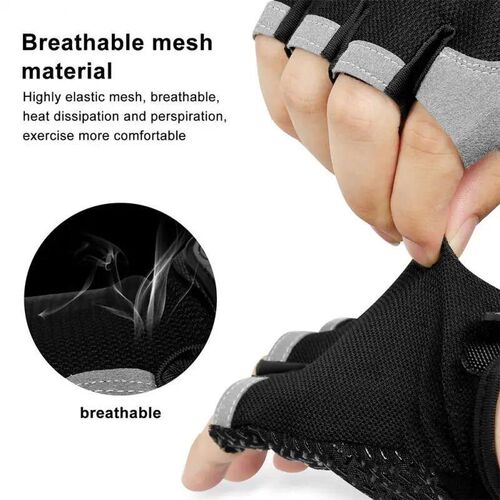 Half Finger Cycling Gloves Men Women Anti Slip Shock Breatha