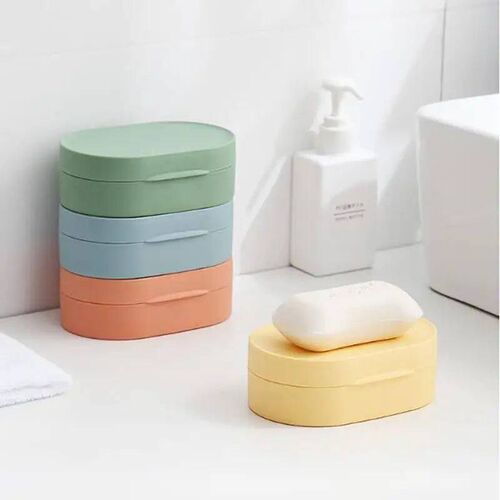 Travel Soap Case, Leakproof Soap Container with Lid Portable