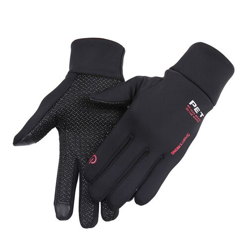 New Black Winter Men Gloves Anti Slip Windproof Windstopers
