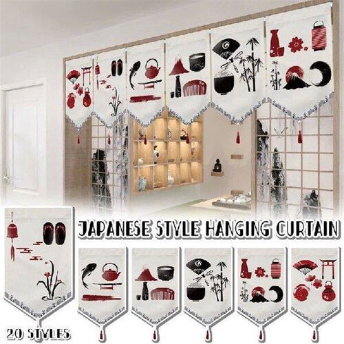 Japanese Tea Room Partition Kitchen Door Head Curtain