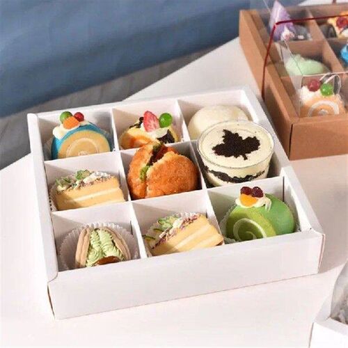 5pcs Transparent Cake Boxes Mousse Pastry Cupcake Packaging