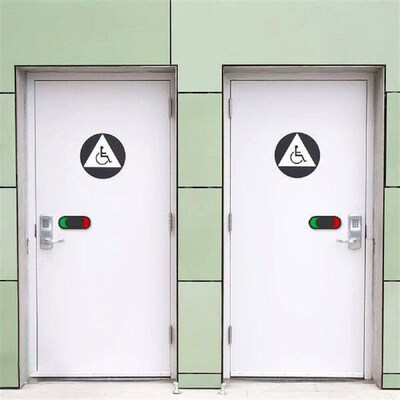 2 Pcs ID Plate Slide Sign Occupied for Office Toilet Slider