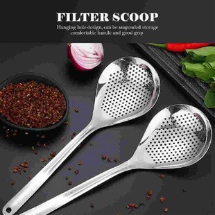 Pepper Colander Slotted Straining Hot Pot Skimmer Work on