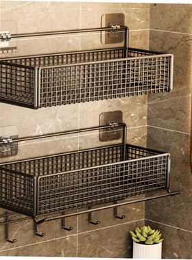 shelf bathroom wall toiletries finishing storage rack