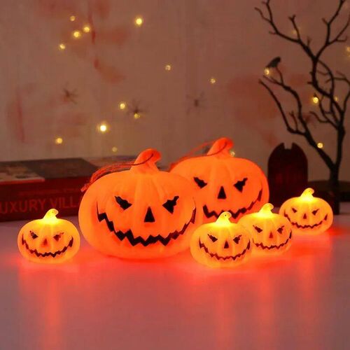 Pumpkin Lantern Halloween Ghost Face Lamp Kids Gift For Balc