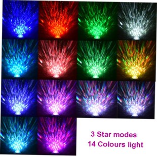 LED Star Galaxy Projector Starry Sky Night Light Built-in Bl