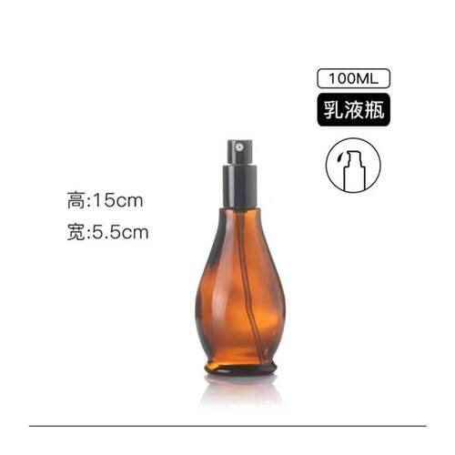 Glass cosmetics essential oil cap dropper spray bottle