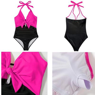 One Piece Swimsuit Women Summer Swimwear Push Up Plus Size L