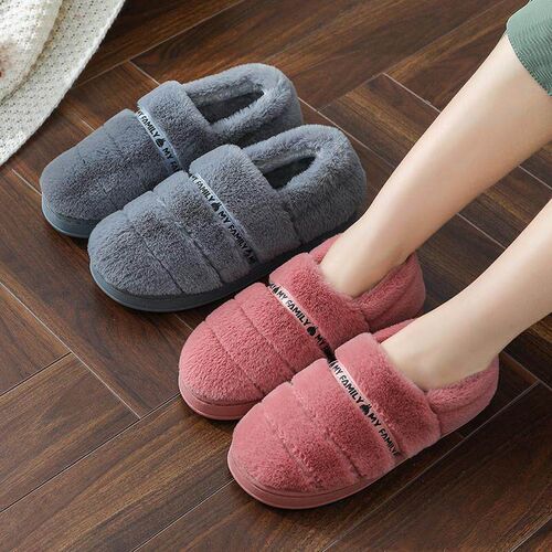 Cotton slippers female indoor lovely couple warm slippers 鞋