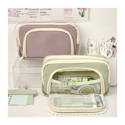 Girl Large Capacity Aesthetic Pencil Bag School Cases Cute