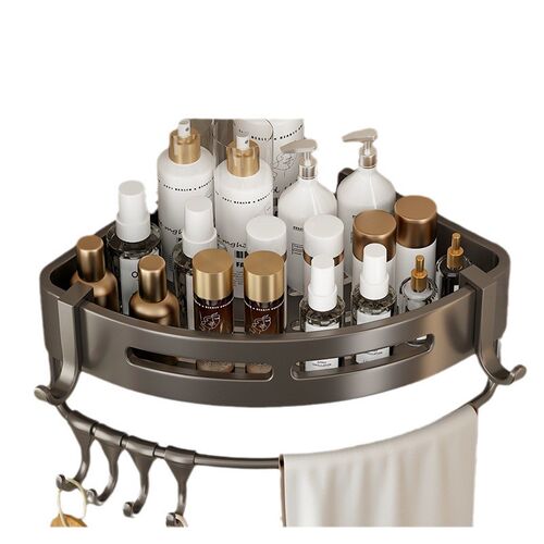 Adhesive Shower Caddy Shelf Bathroom rack aluminium Storage