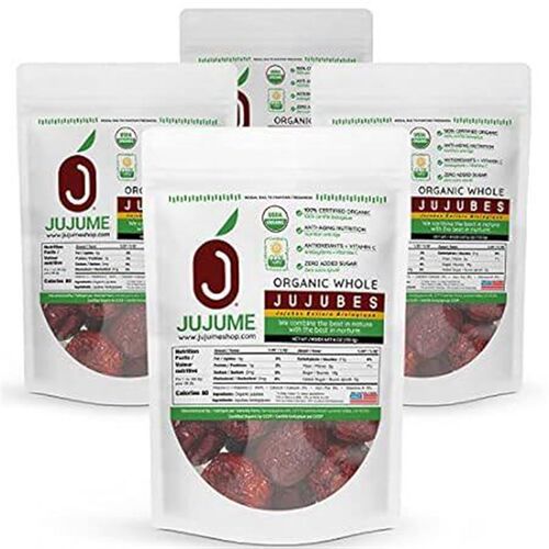 JUJUME  USDA Organic California Grown Jujubes Red Dates