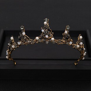 Retro Baroque Queen Tiaras Wedding Crown Bridal Pageant Diad