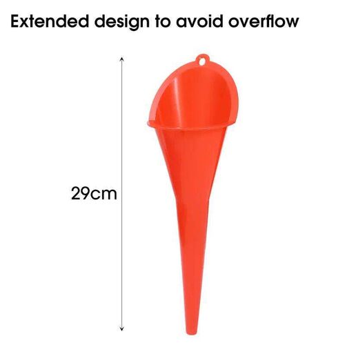 Car Long Stem Funnel Gasoline Oil Fuel Filling Tools Anti-sp