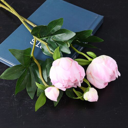 1Pc Artificial Flowers Bouquet Beautiful Silk Peony Wedding