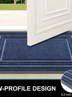 Kitinjoy Entry Door Floor Mat Natural Rubber Anti-dirt Low P
