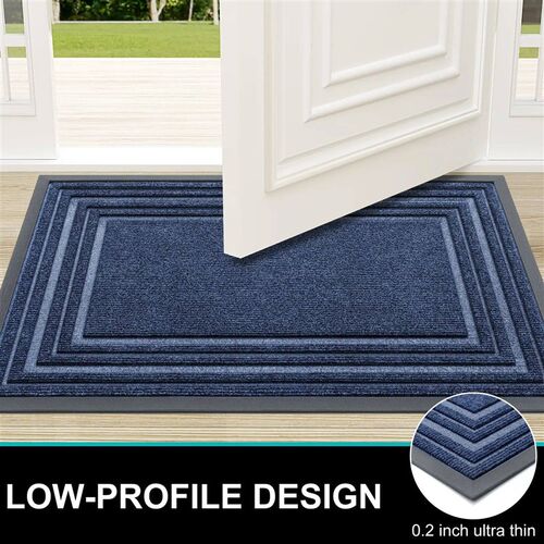 Kitinjoy Entry Door Floor Mat Natural Rubber Anti-dirt Low P