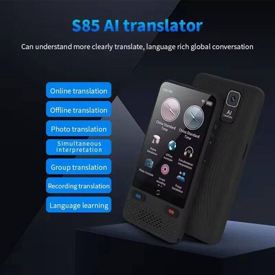 S85 Portable Translator Device 138 Real-time Languages Onlin