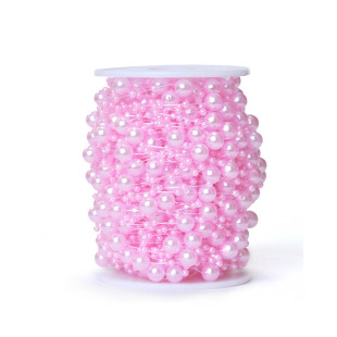 5 Meters Artificial Pearls Beads Chain Garland Flowers DIY W