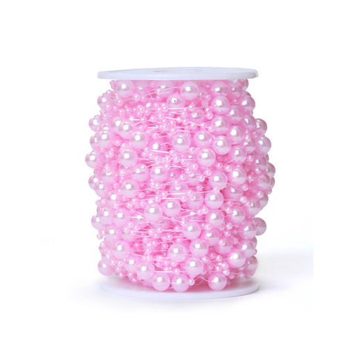 5 Meters Artificial Pearls Beads Chain Garland Flowers DIY W