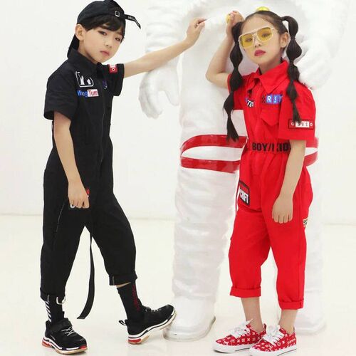 Childrens jazz dance sreet dance work suit jumpsuit, boys