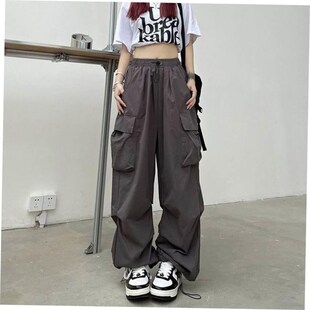 Baggy Streetwea Vintage Pants Fashion 90s Women Cargo Jeans