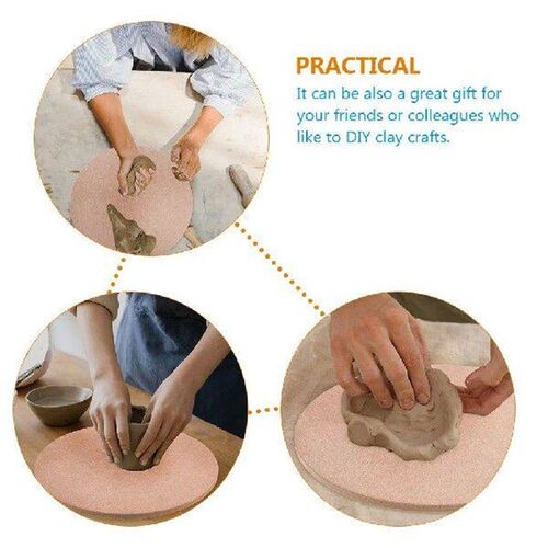 Clay Board Balanced Bat Sculpture Base Wood Discs for DIY