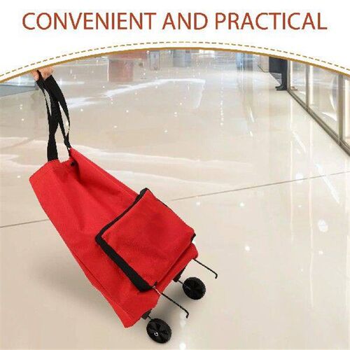 Car Oxford Cloth Tug Bag on Wheels with Pull Handle