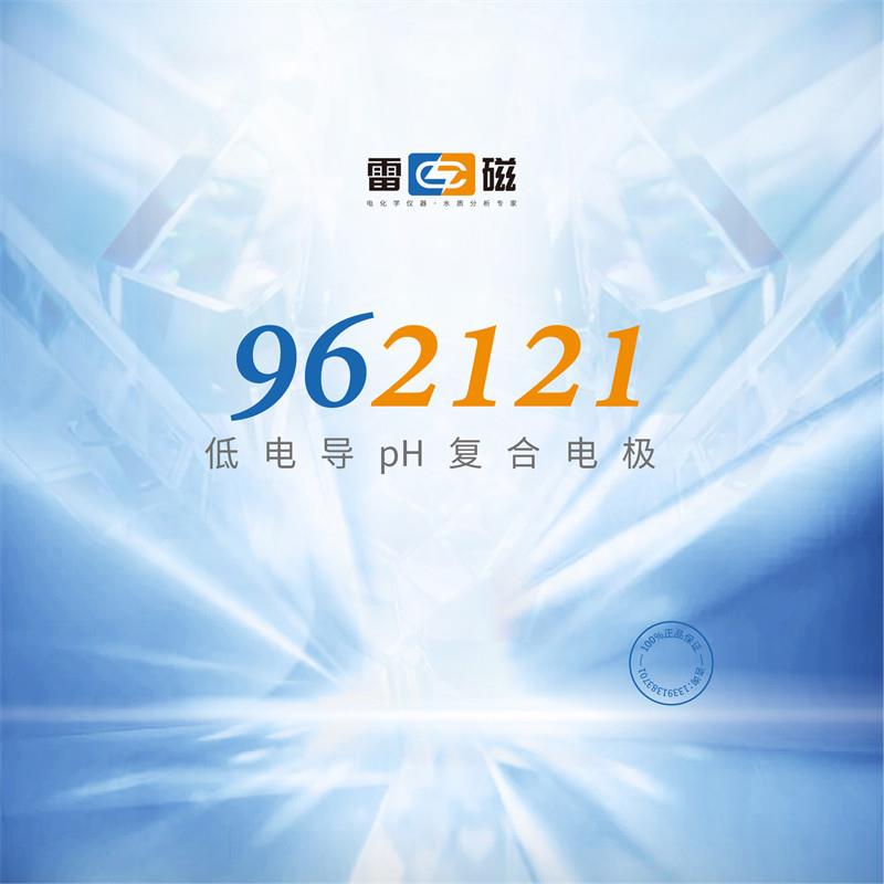 雷磁962121低电导pH复合电极适用电导率100µS/cm以上低电导率图片