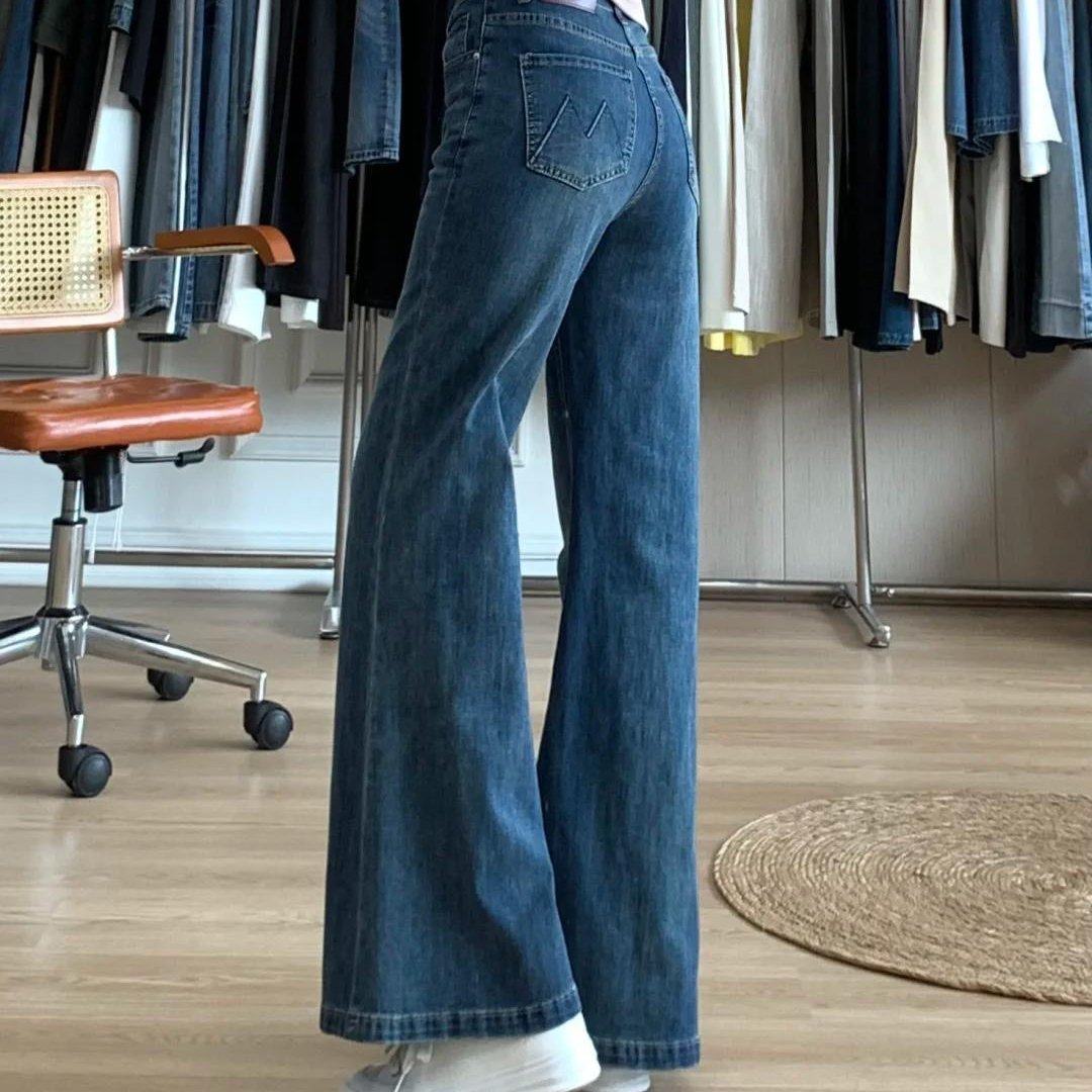 小个子复古微喇牛仔裤女夏季高腰宽松显瘦不贴腿拖地喇叭裤,女装/女士精品,牛仔裤,淘宝优惠券,粉丝福利购,淘宝优惠卷