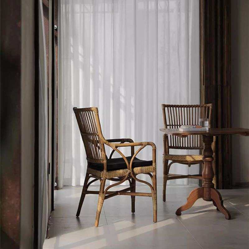 藤椅餐椅阳台休闲家用单人民宿休闲椅复古靠背椅扶手椅藤编椅子,3C数码配件,其它配件,淘宝优惠券,粉丝福利购,淘宝优惠卷