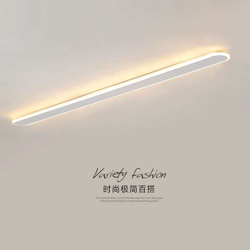 极简一字led长条吸顶灯简约现代阳台走廊过道客厅无主线条灯超亮