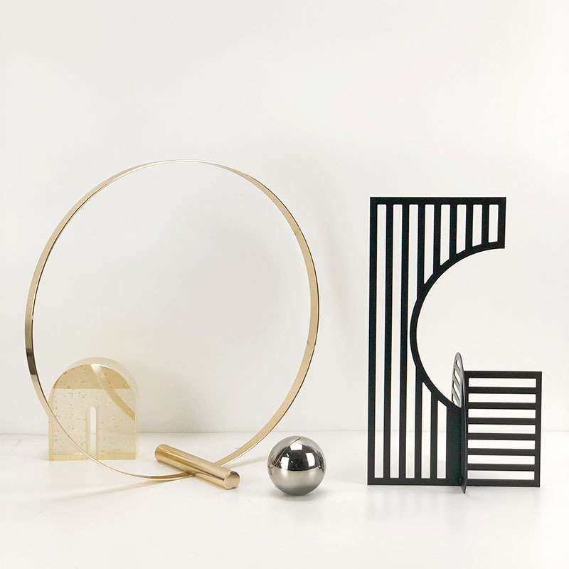 现代简约金属Q形圆环摆件 瓶状树脂桌面装饰品客厅茶几样板间,3C数码配件,其它配件,淘宝优惠券,粉丝福利购,淘宝优惠卷
